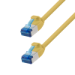 LogiLink Patch cable Cat.6A SLIM S/FTP LSZH, yellow,  0,50 m, SlimLine