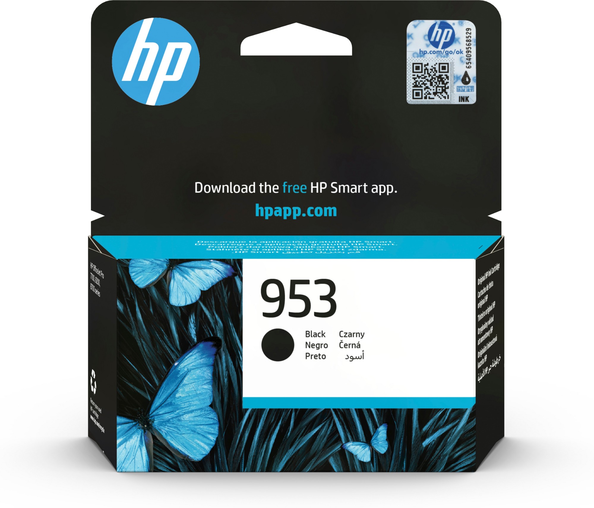 HP L0S58AE/953 Ink cartridge black, 900 pages 20ml for HP OfficeJet Pro 7700/8210/8710