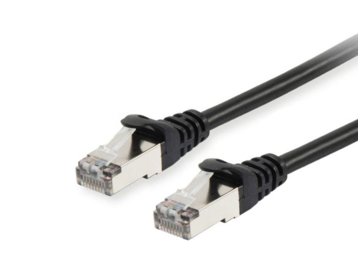 Photos - Cable (video, audio, USB) Equip Cat.6 S/FTP Patch Cable, 5.0m, Black 605594 