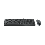 Logitech Desktop MK120 toetsenbord Inclusief muis USB QWERTY Brits Engels Zwart