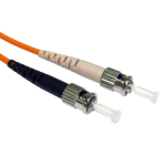 Cables Direct 1m ST-ST 50/125 OM2 fibre optic cable Orange