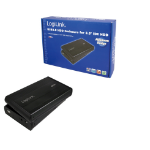 LogiLink UA0066 storage drive enclosure 3.5" Black