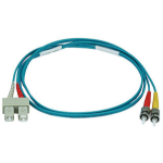 Monoprice 6405 InfiniBand/fibre optic cable 39.4" (1 m) ST SC OFNR OM3 Aqua color, Blue