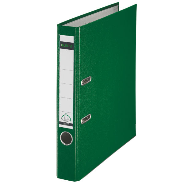 Image of Leitz 180° Plastic Lever Arch File ring binder A4 Green