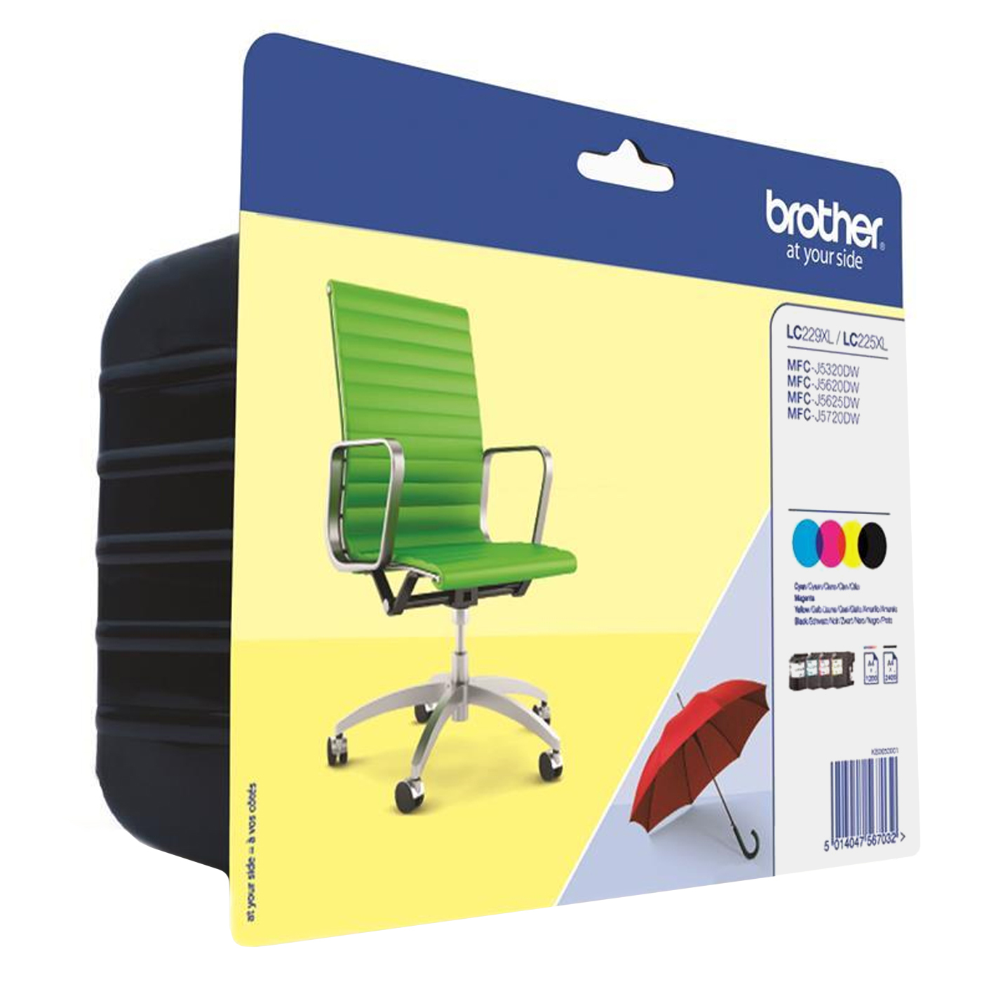 Image of Brother LC-229XLVALBPDR Ink cartridge multi pack Bk,C,M,Y Blister...