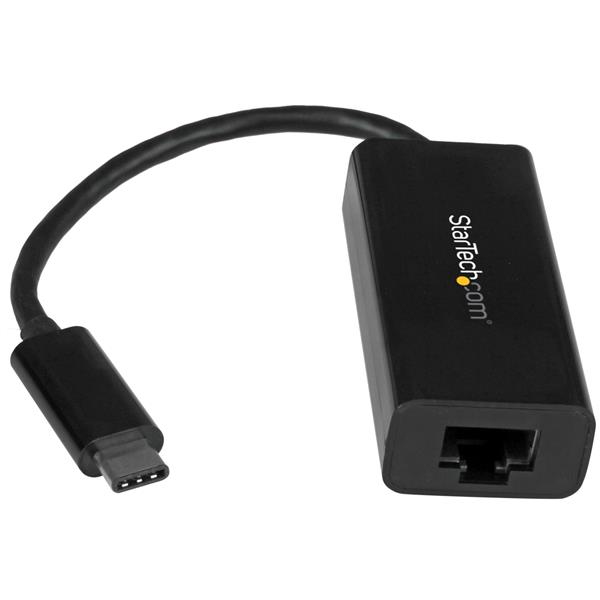 StarTech.com USB C to Gigabit Ethernet Adapter - Black - USB 3.1 to RJ45 LAN Network Adapter - USB Type C to Ethernet - Limited stock, see similar item S1GC301AUW