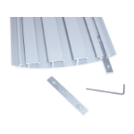 Bachmann 930.064 kabelgoot Rechte kabelgoot Zilver