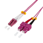 LogiLink Fiber Patch Cord OM4 LC-SC 20m Duplex