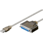 Microconnect USBP parallel cable Black 2 m