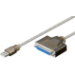Microconnect USBP parallel cable Black 2 m