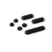 Durable Cavoline Clip Mix Desk Cable holder Black