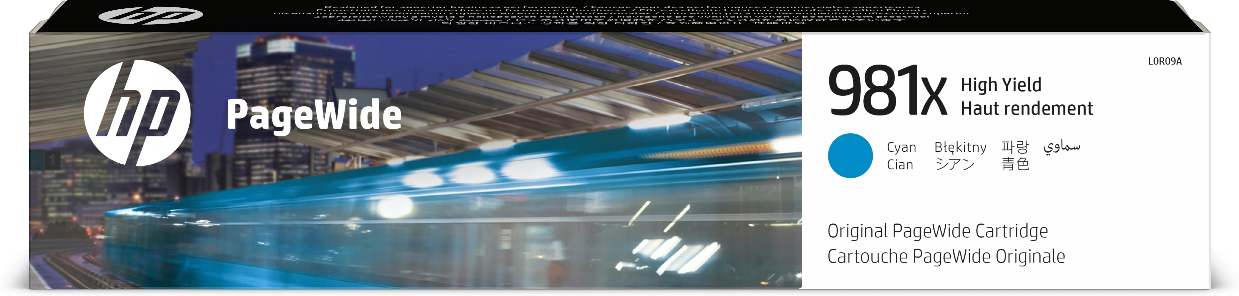 Image of HP L0R09A/981X Ink cartridge cyan, 10K pages ISO/IEC 19798 116ml...