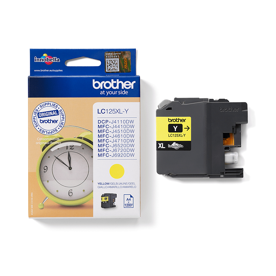 Brother LC125XLY Inkjet Cartridge High Yield Yellow LC125XLY