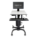 Ergotron WorkFit-C, Single LD Sit-Stand Workstation Negro, Gris Carro multimedia