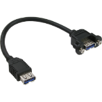 InLine USB 3.0 Adapter Cable Type A female / Chassis Connector Type A, 0.20m