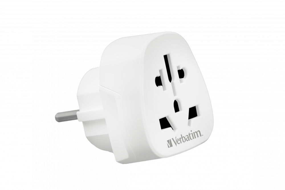 Image of Verbatim World to Europe Adapter WTEU-02 Travel Plug