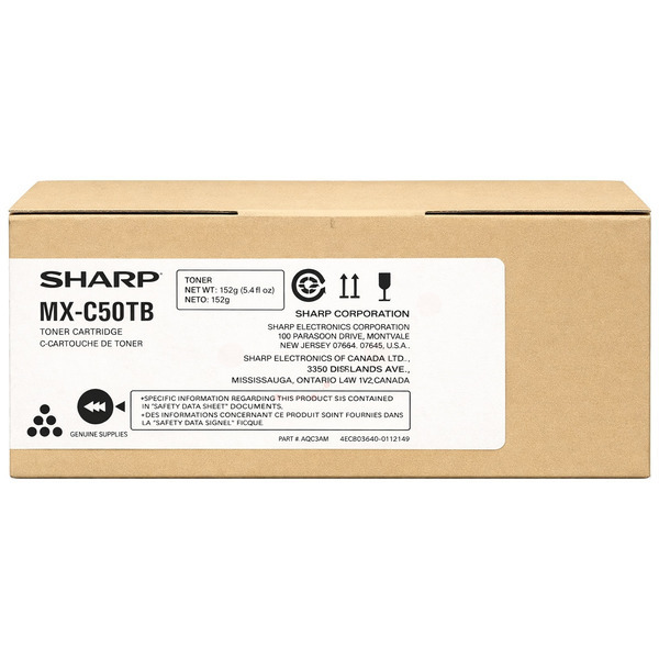 Sharp MXC-50TB Toner black. 20K pages/5% for Sharp MX-C 407 F