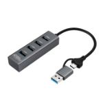 Microconnect USB 3.0 Hub 4-Port with USB-C & A connectors, 5Gbps, 0,15m - Approx 1-3 working day lead.