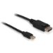 DeLOCK mini DP/DP 1.2 2 m Mini DisplayPort DisplayPort Black