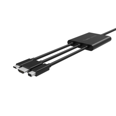 Photos - Cable (video, audio, USB) Belkin B2B169 video cable adapter 24 m HDMI + USB Mini DisplayPort Bla 