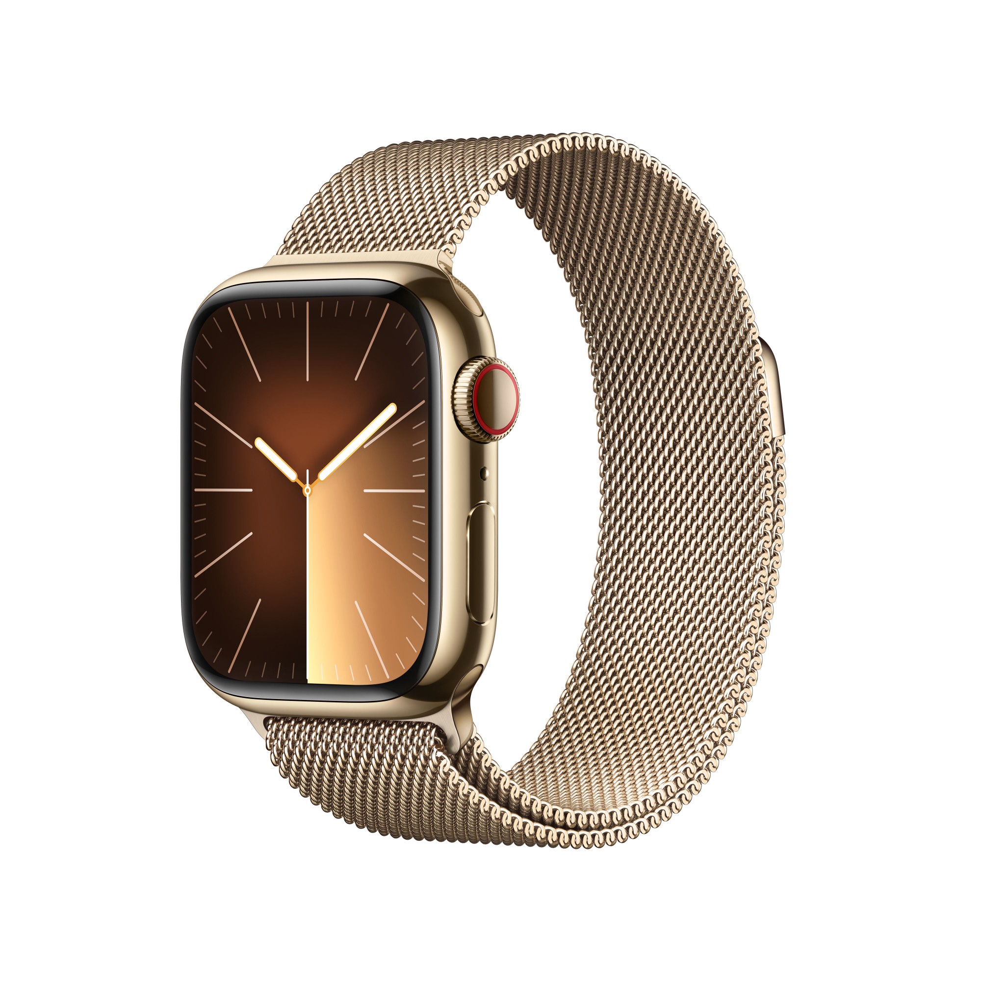 Photos - Smartwatches Apple Watch Series 9 41 mm Digital 352 x 430 pixels Touchscreen 4G Gol MRJ 