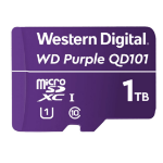 WESTERN DIGITAL WD Purple 1TB MicroSDXC Card 24/7 -25°C to 85°C Weather & Humidity Resistant for Surveillance IP Cameras mDVRs NVR Dash Cams Drones