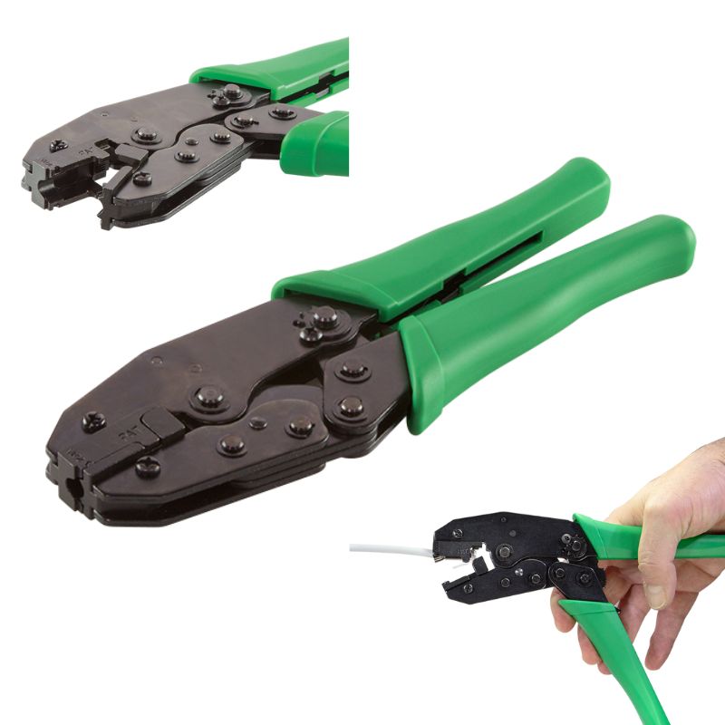 Image of FDL PROFESSIONAL CAT6A WITH CLAMP RATCHET CRIMP TOOL 8/8