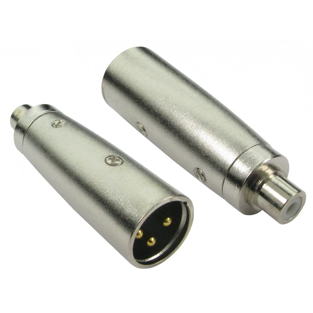 Cables Direct Women's Gold 3XLr-Mfrca Cable Gender Changer Rca Xlr Metallic