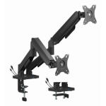 Gembird MA-DA2U-01 monitor mount / stand 81.3 cm (32") Desk Black