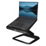 Fellowes Laptop Stand for Desk - Hana LT Laptop Stand for the Home and Office - Adjustable Laptop Stand with 3 Height Adjustments - Max Monitor Size 19", Max Weight 4.5KG - Black