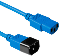 Image of Microconnect PE040618B power cable Blue 1.8 m C13 coupler C14 coupler
