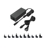 Conceptronic OZUL08B10 90W Universal Laptop Charger, 10 Charging Tips incl.