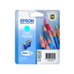 Epson C13T03224020/T0322 Ink cartridge cyan Blister Radio Frequency, 420 pages/5% 16ml for Epson Stylus C 80