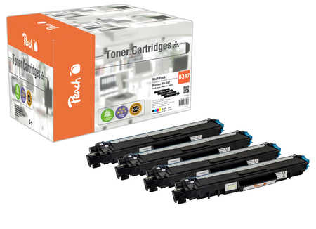 Peach PT1070 toner cartridge Compatible Black, Cyan, Magenta, Yellow 4 pc(s)