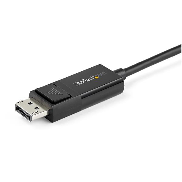 StarTech.com 3ft (1m) USB C to DisplayPort 1.2 Cable 4K 60Hz - Bidirectional DP to USB-C or USB-C to DP Reversible Video Adapter Cable - HBR2/HDR - USB Type C/TB3 Monitor Cable