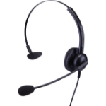 eartec 308 monaural easy-flex-boom wired headset (requires bottom cable for use)