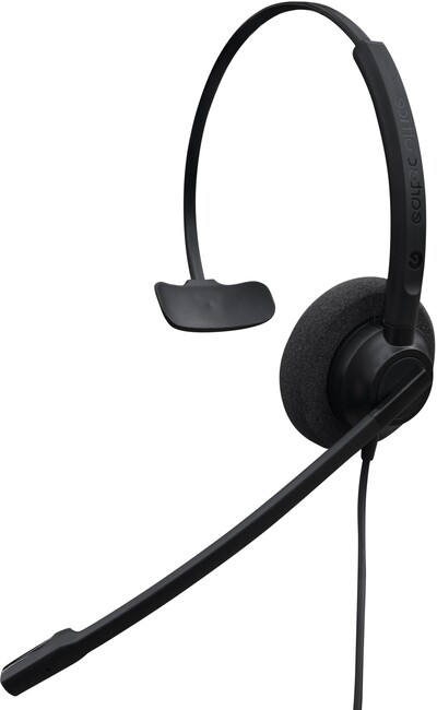 Image of eartec 308 monaural easy-flex-boom wired headset (requires bottom...