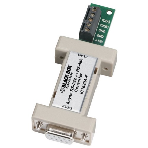 Black Box IC1620A-F serial converter/repeater/isolator RS-232 RS-485 White