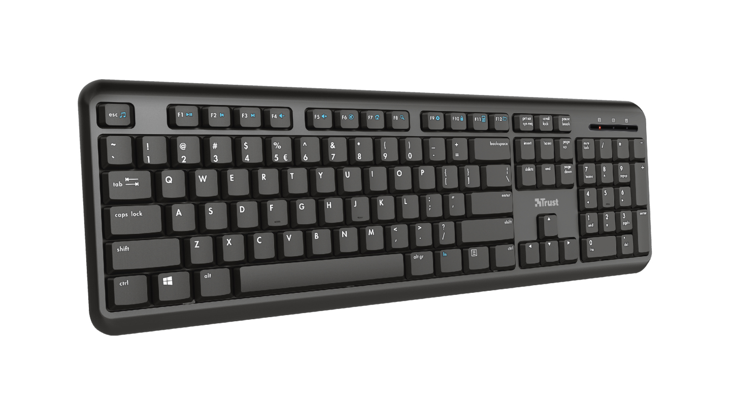 Image of Trust TK-350 keyboard RF Wireless QWERTY UK English Black