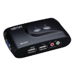 Tripp Lite B004-VUA2-K-R 2-Port Compact USB KVM Switch with Audio and Cable