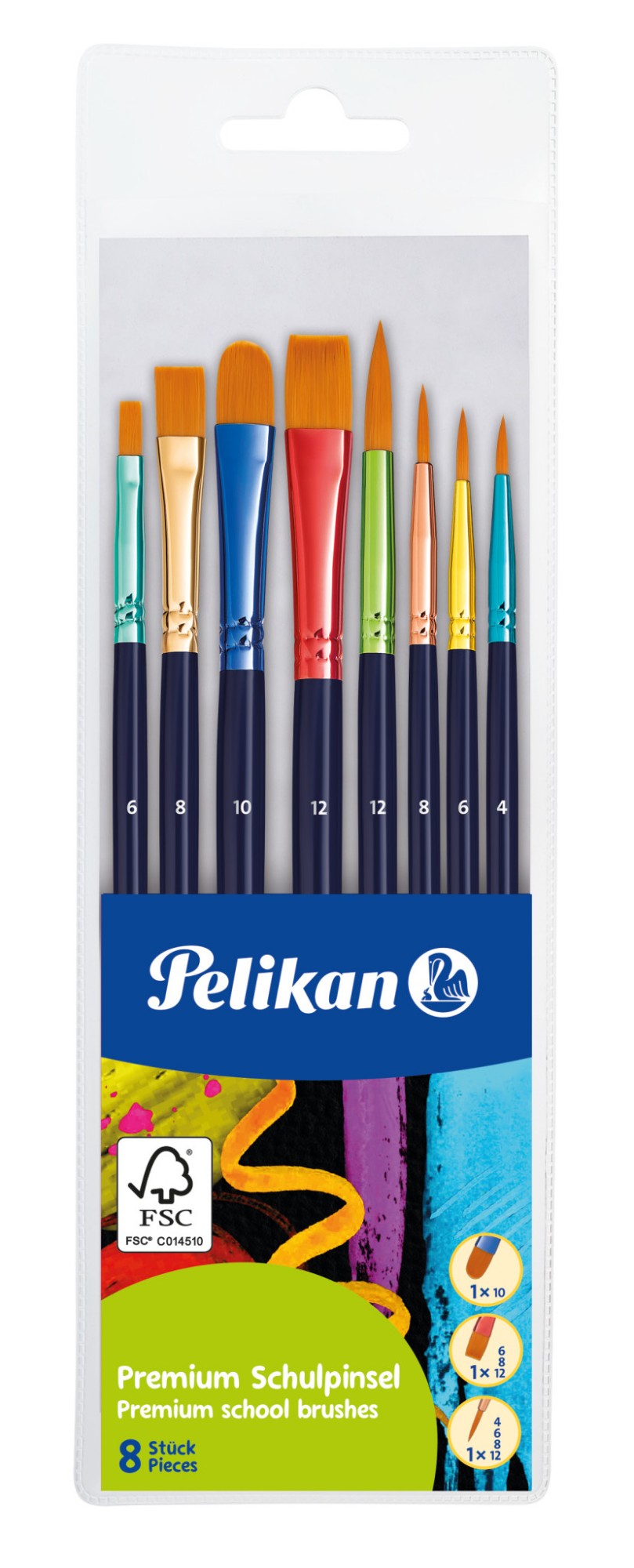 EU Product - Pelikan Schulpinselset Premium PI8/PB 8 St�ck thumbnail