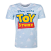 Disney Toy Story 4 Logo with All-over Clouds T-Shirt, Male, Small, Blue (TS318030TOY-S)