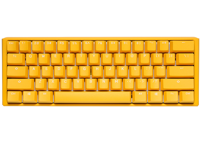 Ducky One3 Yellow Mini keyboard USB UK International