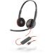 POLY Blackwire 3220 Headset Head-band USB Type-C Black, Red