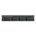Synology RackStation RS1226+ NAS/storage server Rack (2U) AMD Ryzen V1500B 4 GB DDR4 0 TB Synology DSM Black