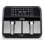 Kenwood HFM20.000MB fryer Double 8 L Stand-alone 1700 W Hot air fryer Black