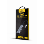 Gembird UHB-CM-CRU3P1U2P2-01 laptop dock & poortreplicator Bedraad USB 3.2 Gen 1 (3.1 Gen 1) Type-A Zilver