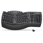 Perixx Wireless Ergonomic Full-size Keyboard 2.4G and Bluetooth Black