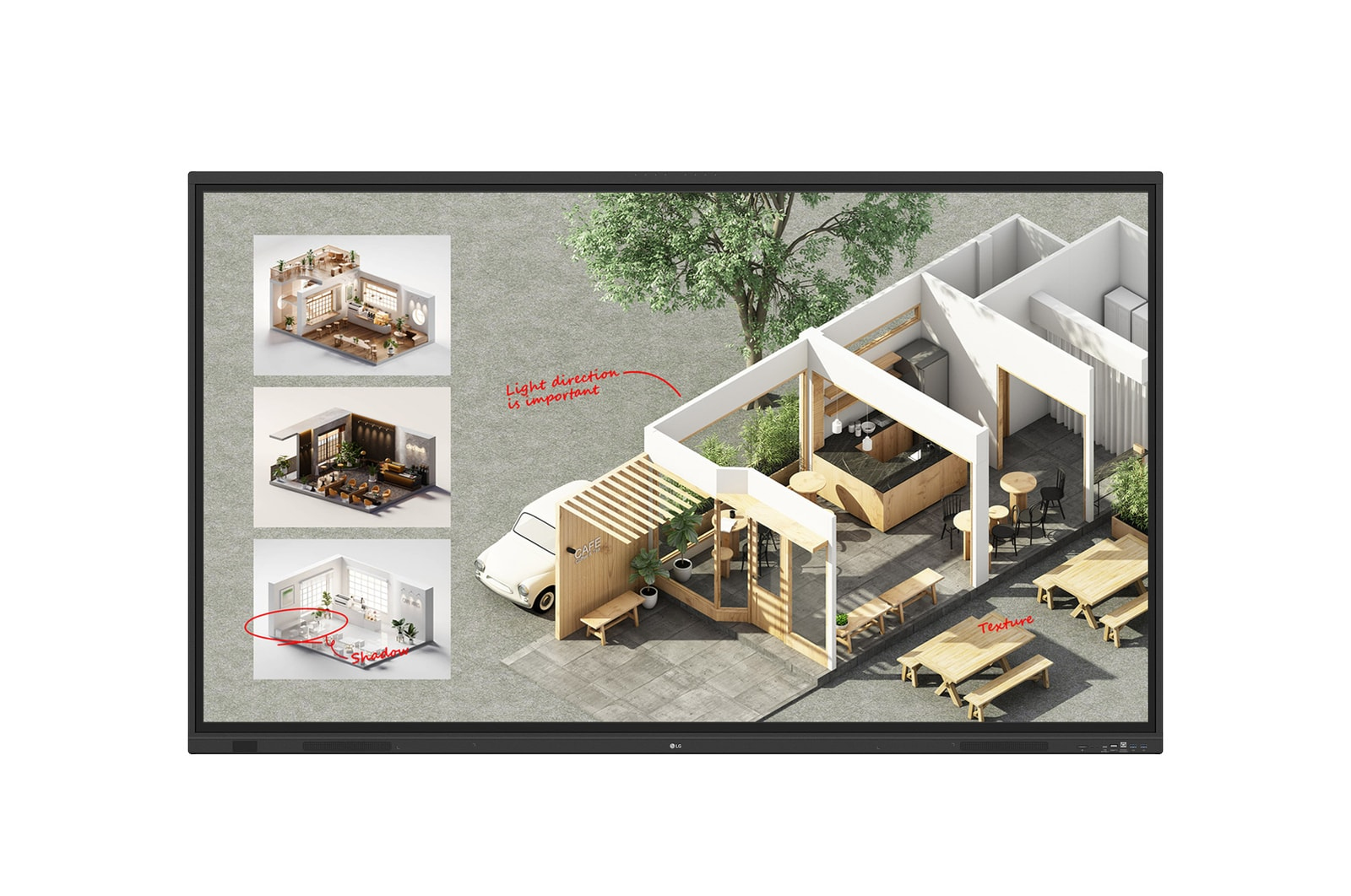Lg Black Createboard Standard Interactive Whiteboard 2.18 M (86") 3840