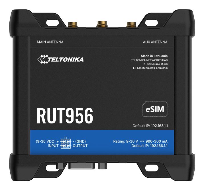 EU Product -  Router RUT956 LTE Modem Router/WLAN eSIM - Router - WLAN thumbnail